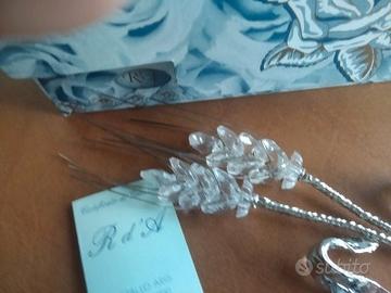 Spiga portafortuna con cristalli Swarovski