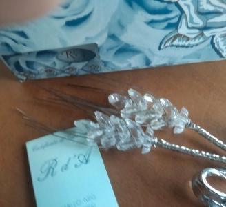 Spiga portafortuna con cristalli Swarovski