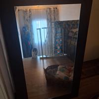 Specchio color noce scuso