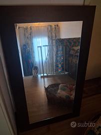 Specchio color noce scuso