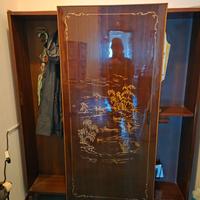 Mobile attaccapanni ingresso vintage con specchio