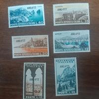 Francobolli Trieste Zona A 1954 Nuovi