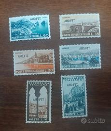 Francobolli Trieste Zona A 1954 Nuovi