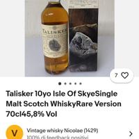 Talisker 10 Year Old whisky