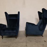 Coppia Rare Poltrone Mario Oreglia