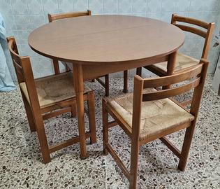 Tavolo 110x80cm Rotondo Allungabile, escluso sedie