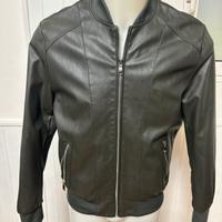 Giubbotto in pelle trapuntato