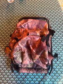 Zaino da caccia con sedia incorporata