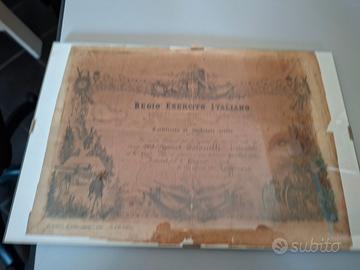 RARO DIPLOMA 1903 Regio Esercito -