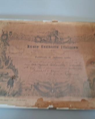 RARO DIPLOMA 1903 Regio Esercito -