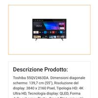 TV Toshiba 55QV2463DA - NUOVA