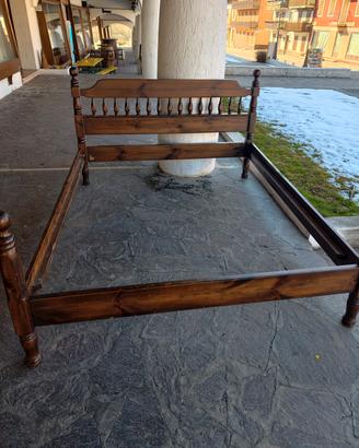 Letto matrimoniale legno