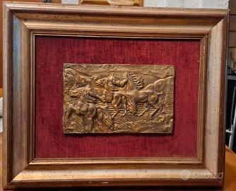 Bassorilievo in bronzo Michele Matanò