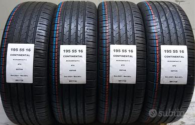 4 GOMME 195 55 16 CONTINENTAL BR1738
