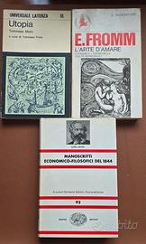 Lotto 3 libri di filosofia. Moro, Fromm. Marx