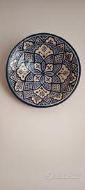 Piatto decorativo marocchino in ceramica Ø 31