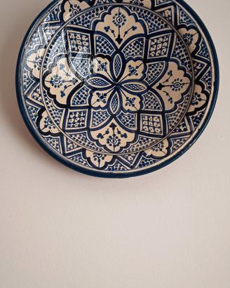 Piatto decorativo marocchino in ceramica Ø 31