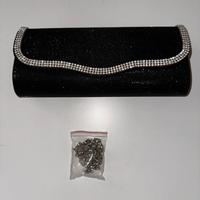 Pochette elegante con brillantini nuova