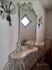 Consolle antica ripiano in marmo