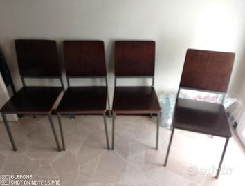 sedie in multistrato impiallacciate