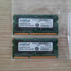 Coppia di RAM Crucial 4GB DDR3 -1333