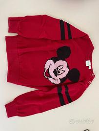 Pullover Rosso Disney Baby Topolino 30/36 Mesi