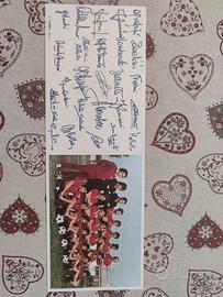 Cartolina foto e autografi " Il Torino 1973-74"