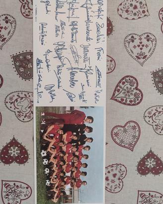 Cartolina foto e autografi " Il Torino 1973-74"