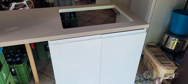 Base mobile bagno/lavanderia+piano di lavoro
