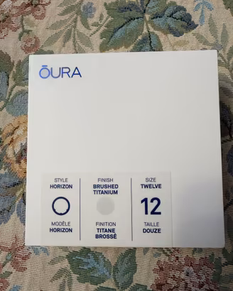 Oura Ring 3 Silver Brushed Titanium Horizon 12