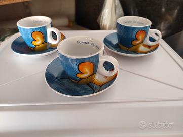 Servizio da caffè per 8 persone con piattino. Egan