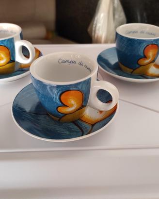 Servizio da caffè per 8 persone con piattino. Egan
