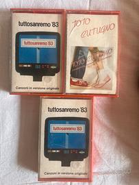 3 cassette dell’83 in buone condizioni in blocco