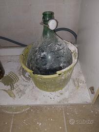 Antica Damigiana in Vetro Soffiato – 10 Litri