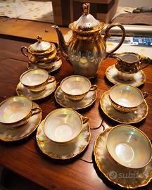 Servizio da tè/caffè in porcellana e oro. Bavaria