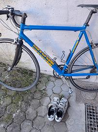 Bici da corsa Cannondale caad 4  con scarpe n°43