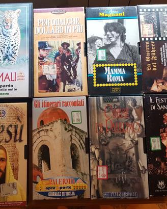 Lotto di 11 Videocassette VHS di vari generi