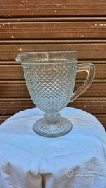 brocca in vetro trasparente mod.lyon