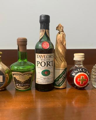 Grande collezione bottigliette mignon liquori vint