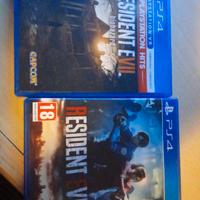 resident evil 7 e resident evil 2 ps4