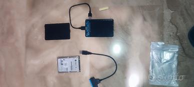 Hard Disk SATA Fujitsu 500GB+box+interfaccia USB