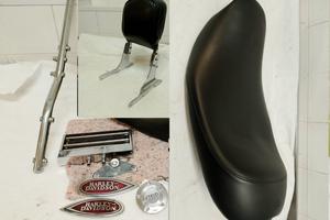 sella touring sissy bar radiatore fregi Harley