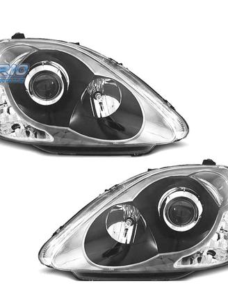 FARI HONDA CIVIC 01-06 PROIETTORE FONDO NERO