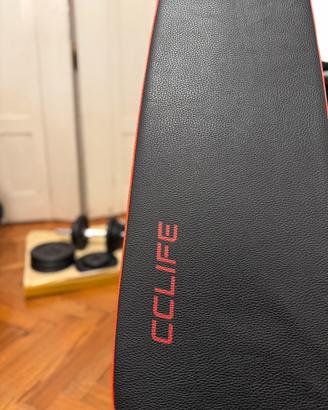 Panca Palestra + Set Pesi in Ghisa 60 kg