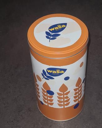 5 pezzi scatola di latta Wasa biscotti pasta