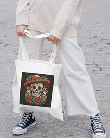 Shopping con stampa calavera