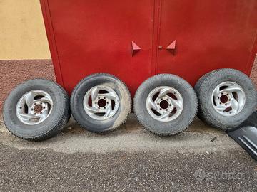 4 Cerchi in lega piu gomme 15x7  Hyundai Galloper