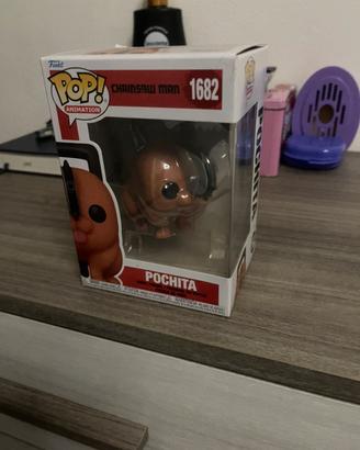 Funko pop pochita di chainsaw man mai aperto