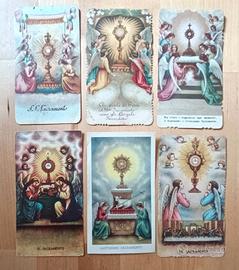 Lotto di immaginette religiose - SS.mo Sacramento 