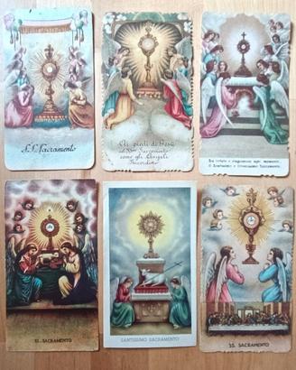 Lotto di immaginette religiose - SS.mo Sacramento 